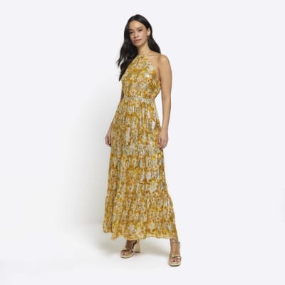 Mustard dress shop river island