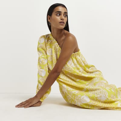 Mustard dress clearance river island