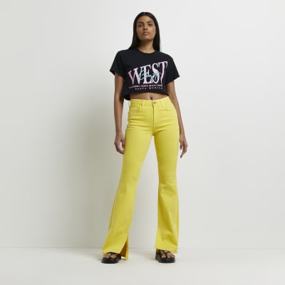 flared jeans high waist