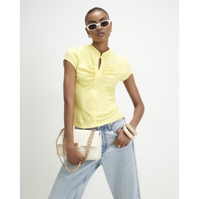 Keyhole Button Front Top
