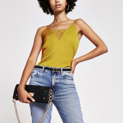 yellow cami top