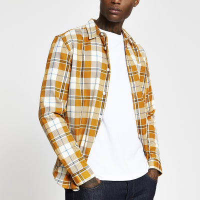 adidas check shirt