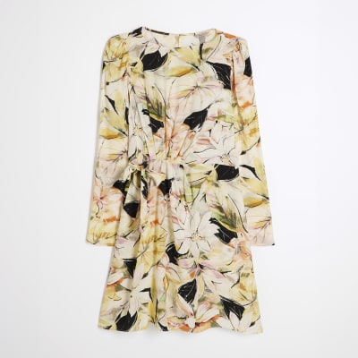 green emerald velvet dress Rent River Island Square Neck Embellished Mini Dress in Lime