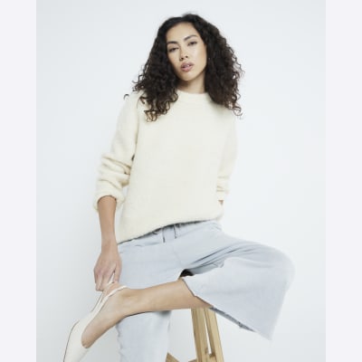 Yellow Long Sleeve Jumper River Island