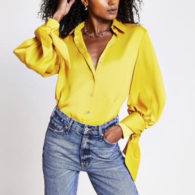river island yellow top