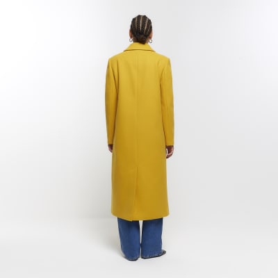 River island cheap yellow coat