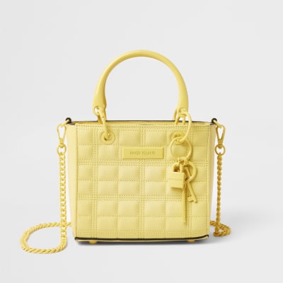 river island yellow purse