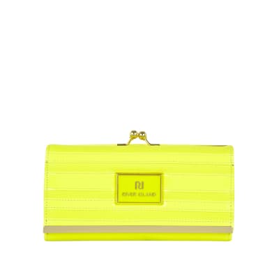 river island yellow purse