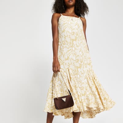 thin strap slip dress