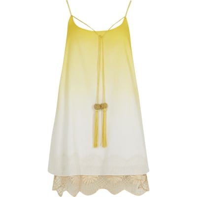 yellow beach dress