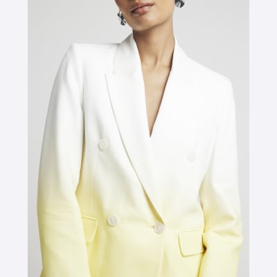 River island yellow blazer deals