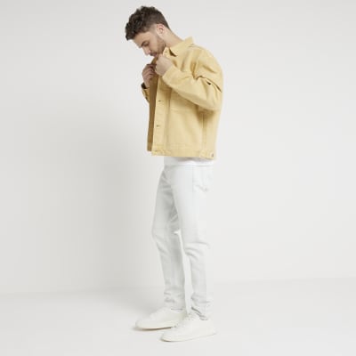 Yellow oversized jacket top