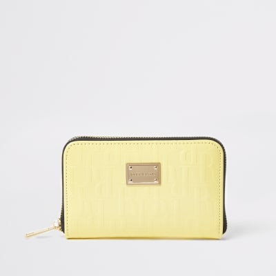 river island yellow purse