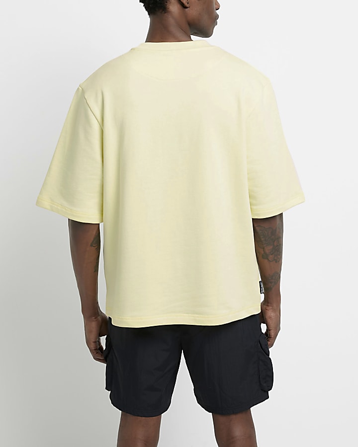 Yellow Prolific sport regular fit t-shirt