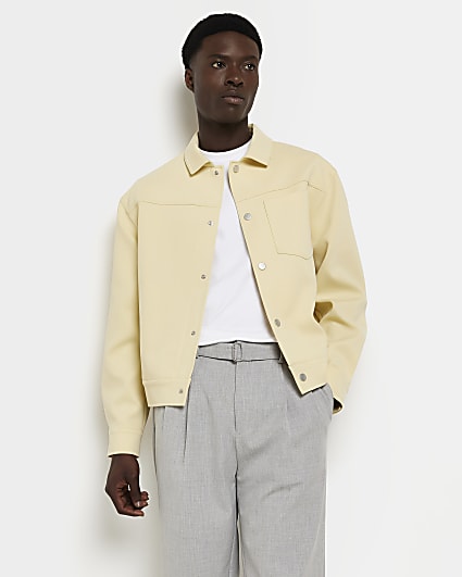 Yellow Regular fit tailored Jacket