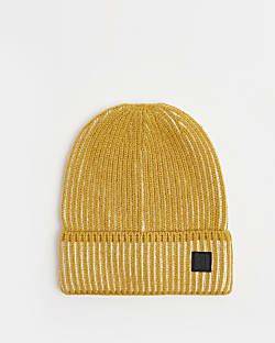 Yellow RI logo Beanie hat