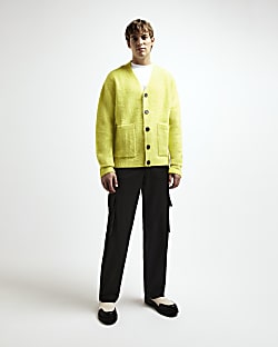 Yellow RI Studio Slim fit knitted cardigan
