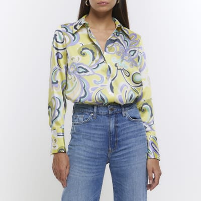 yellow paisley shirt