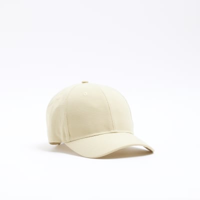 Yellow Seersucker Cap | River Island