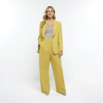 River island deals mustard blazer