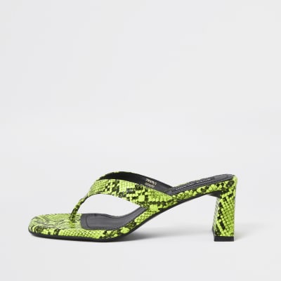 toe post sandals with heels
