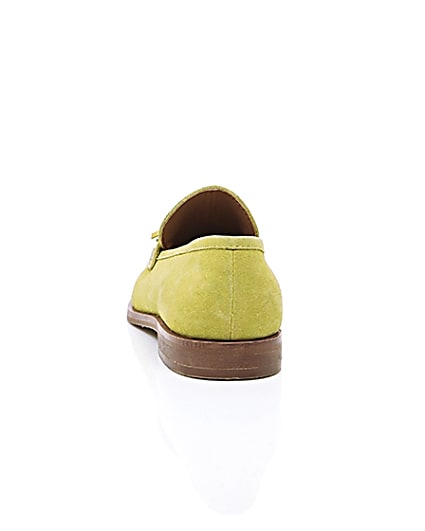360 degree animation of product Yellow suede tassel loafers frame-16