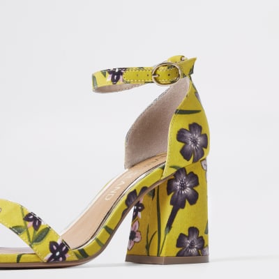 yellow sandals wide fit