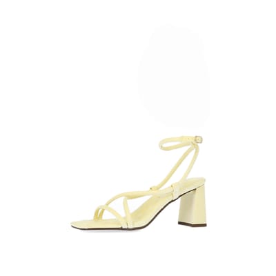 River island sales yellow heels