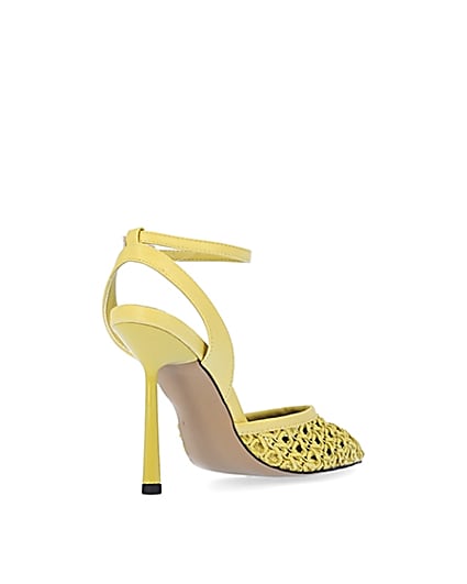 360 degree animation of product Yellow woven court shoes frame-12