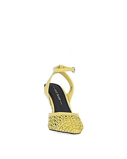 360 degree animation of product Yellow woven court shoes frame-20