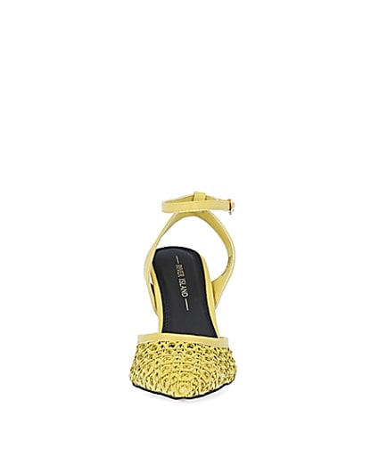 360 degree animation of product Yellow woven court shoes frame-21