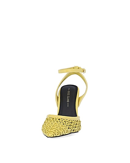 360 degree animation of product Yellow woven court shoes frame-22