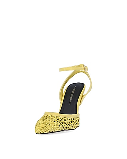 360 degree animation of product Yellow woven court shoes frame-23
